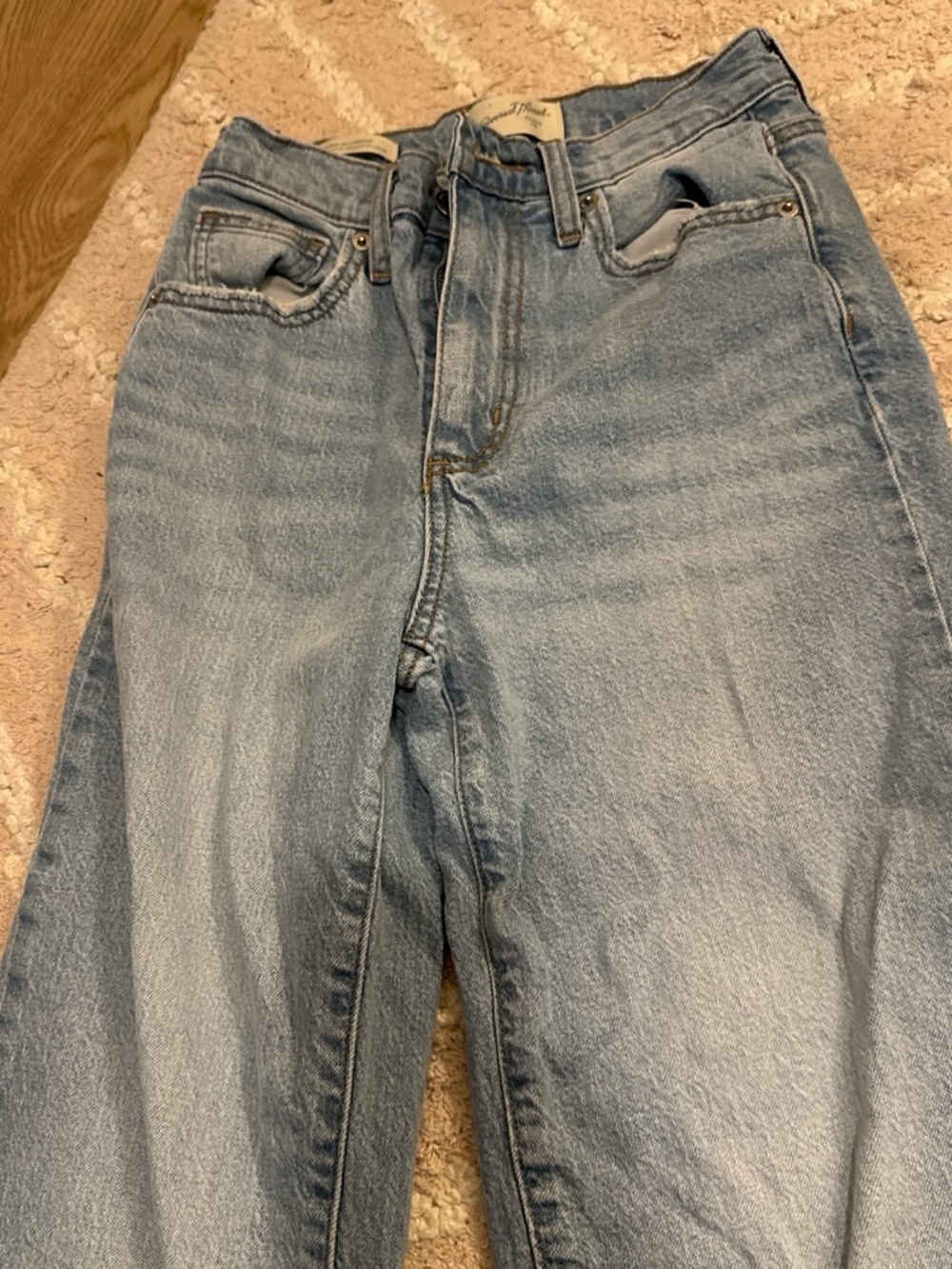 Universal Thread Light Blue High-Rise Straight Jeans